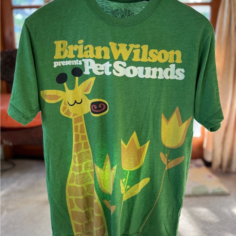 Vintage Brian Wilson Pet Sounds Green Men’s Ultra Soft T-Shirt Size Large